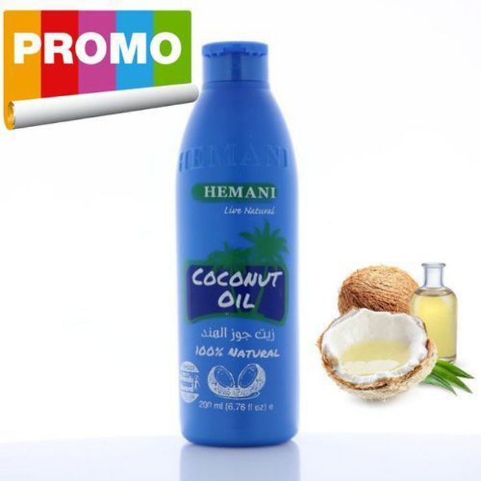 Hemani Huile de Coco 100 % bio et naturel,nourrissant fortifiant pour cheveux 200 ml