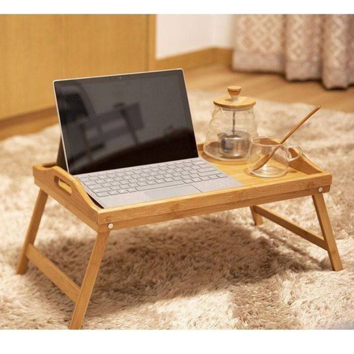 Table pour ordinateur portable, plateau de petit-déjeuner, table de lit pliante.