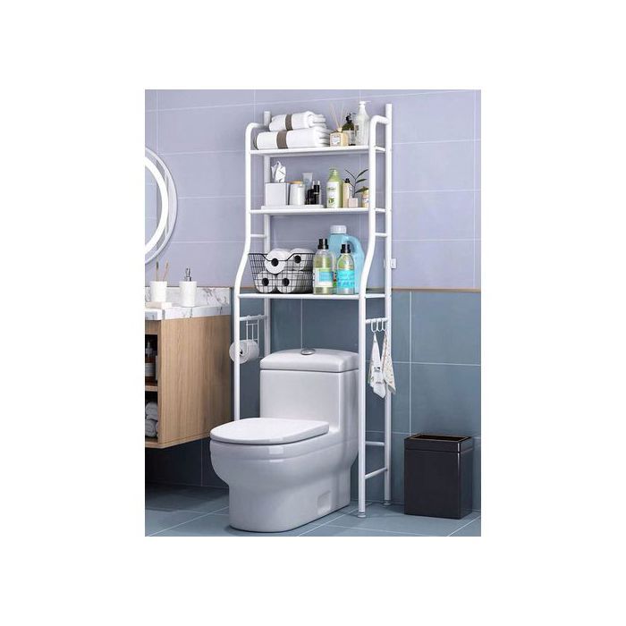 Étagère de rangement salle de bain pour toilettes