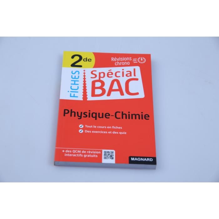 Fiches Éducatives - GENERIC - Spécial Bac - Physique-Chimie 2de - Révisions Claires - Préparation Examens