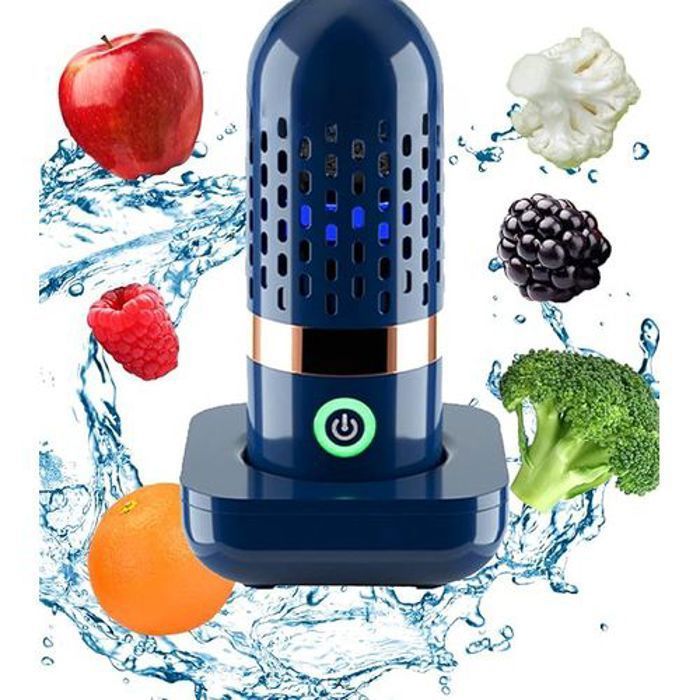 Purificateur de fruits et légumes et fruits Stérilisateur alimentaire portable – Désinfecte les fruits et légumes sains