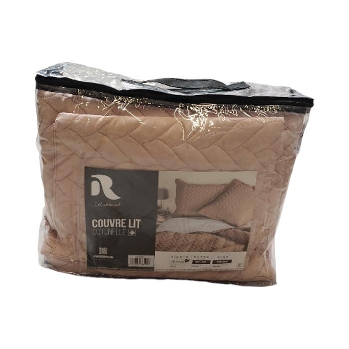 COUVRE-LIT MATELASSE COTONELLE ULTRASON -NUDE