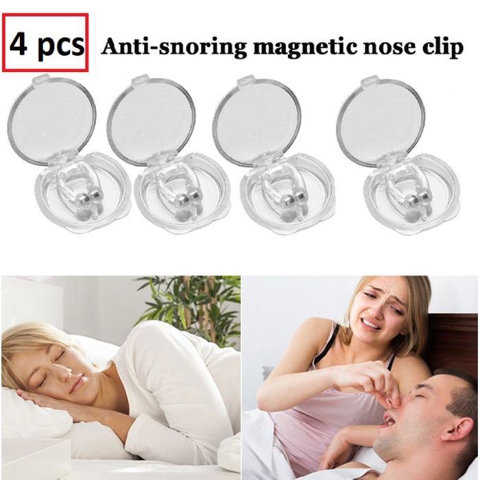 Pince-nez anti-ronflement magnétique 4pcs