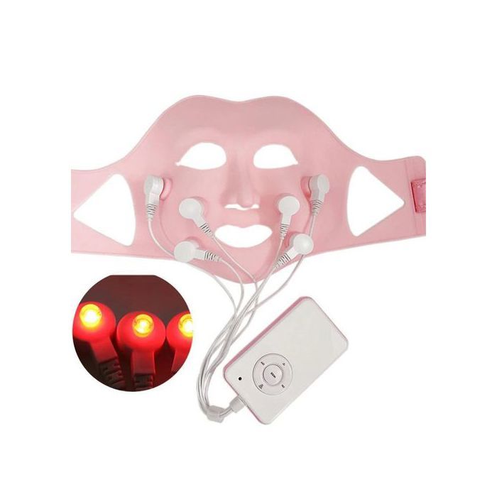 Masque de thérapie à la lumière rouge, soins de la peau, lifting, visage, masseur de Shoothérapie, lumière LED vibrante