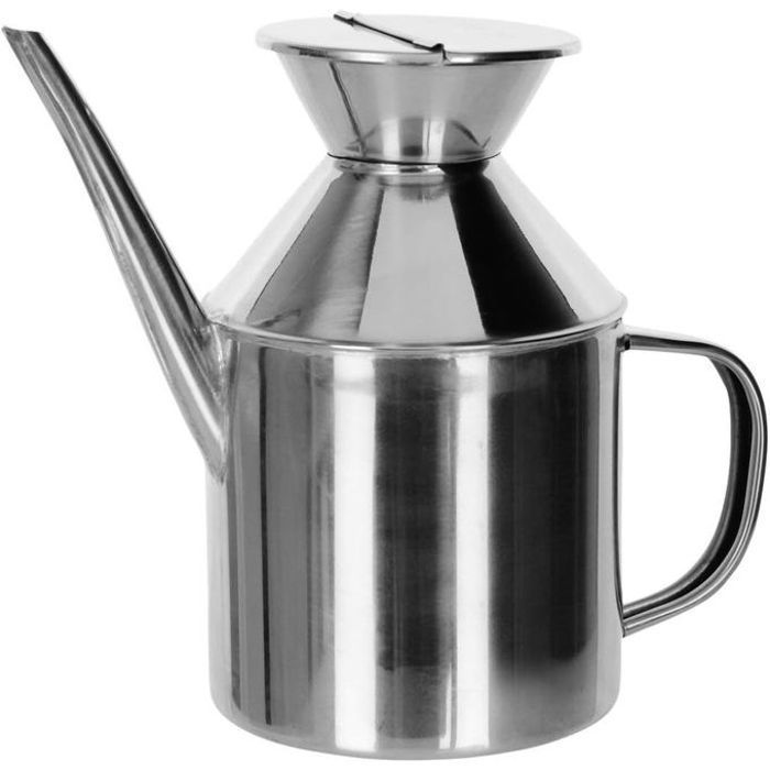 Huilier - Inox - Droit - Couvercle rabattable - 0,50 L - Lave-vaisselle compatible