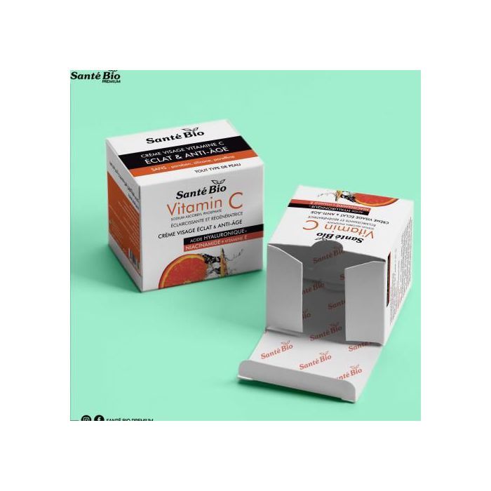 Santebio Vitamin c crème visage éclat , anti taches