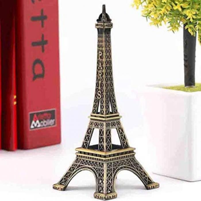 Statue - Tour Eiffel - Alliage Bronze - 25 cm - Décoration Intérieure