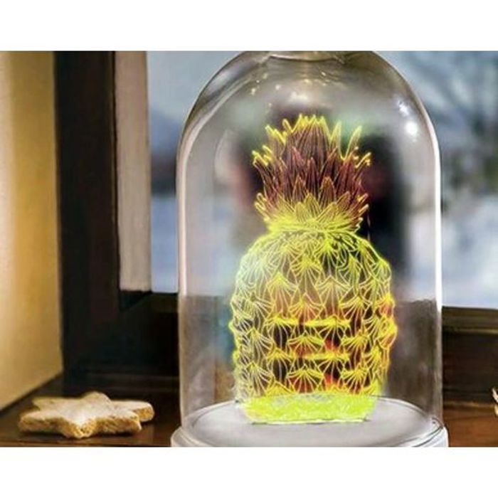 AERON Cloche en Verre LED ( Signe Ananas )