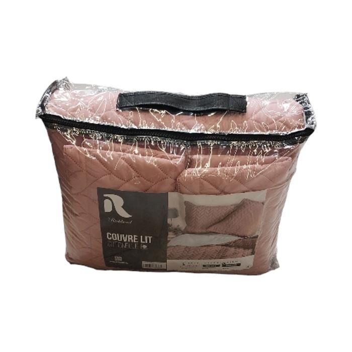 COUVRE-LIT COTONELLE ULTRASON ROSE DE BOIS