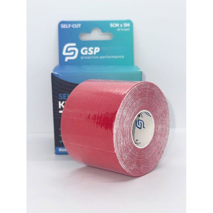 GSP – Bande de Kinésiologie 5cm × 5m – Rouge
