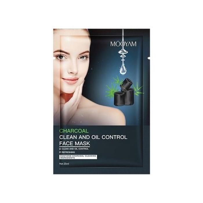 MÔOYAM Charcoal Clean And Oil Control Face Mask - hydratant et blanchissant