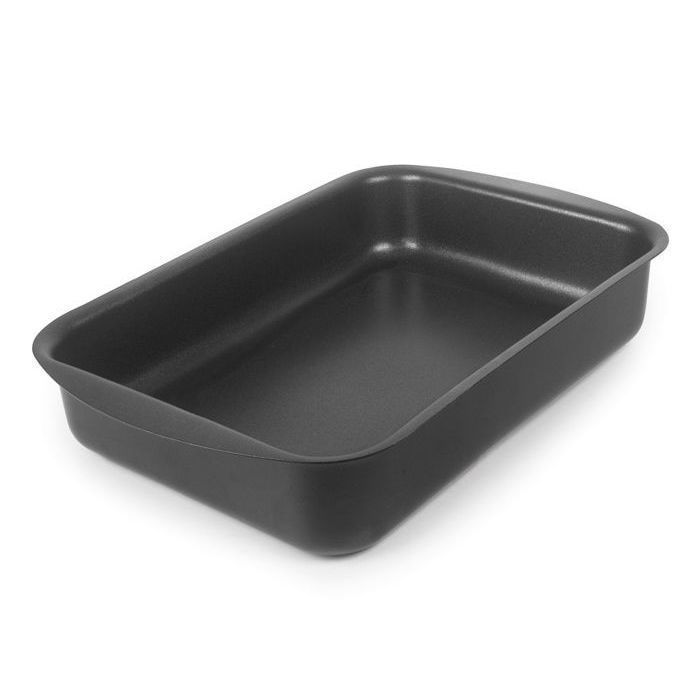 Plat à rôtir - Aluminium - 20x15 cm - Anti-adhésif - Résistant aux rayures - Compatible lave-vaisselle