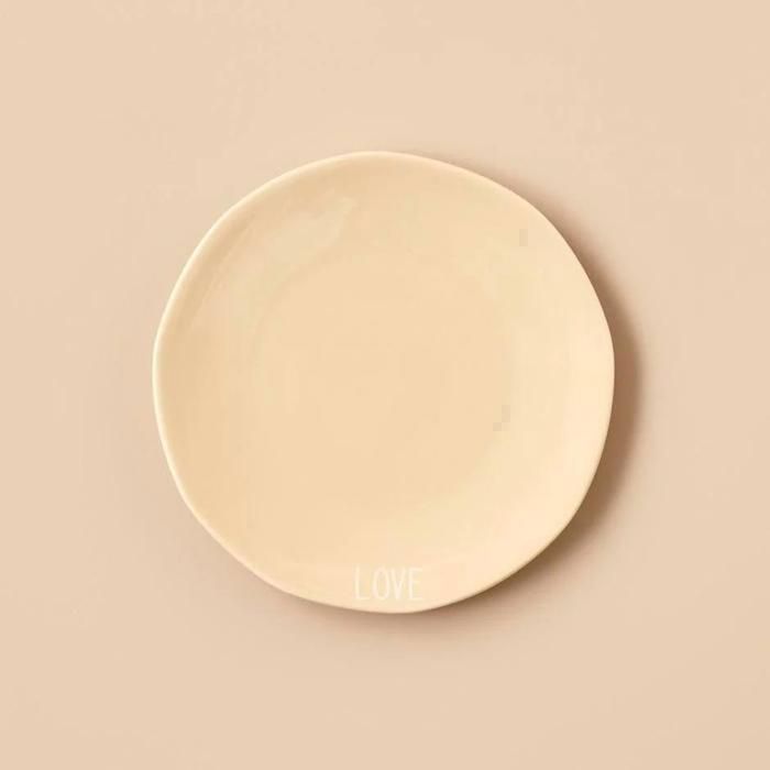St. Tropez Love Dessert Plate Beige 21 cm