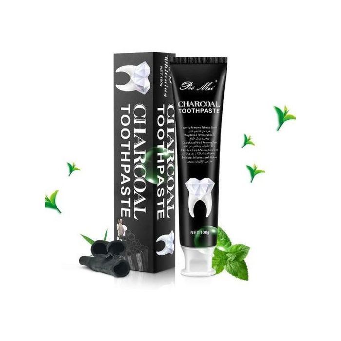 Dentifrice au Charbon - CHARCOAL TOOTHPASTE - 100 ml - Vegan - Blanchissant - Menthe fraîche