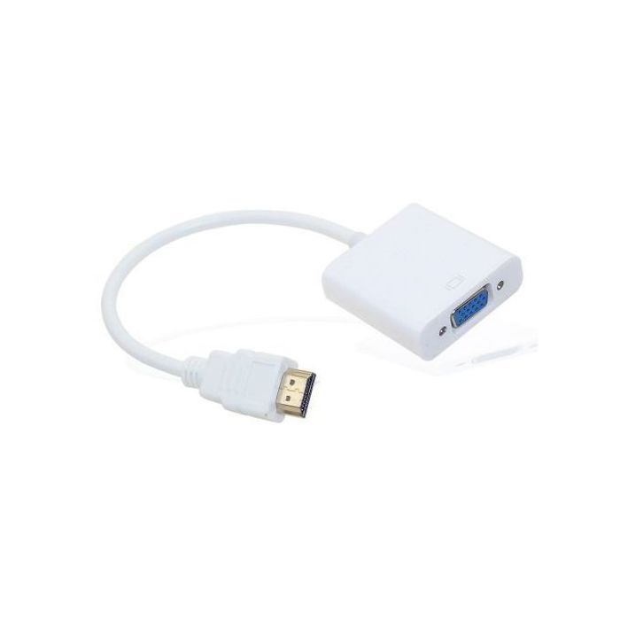 Adaptateur HDMI vers VGA - Convertisseur vidéo 1080p - Pour TV, PC, Laptop, Projecteur