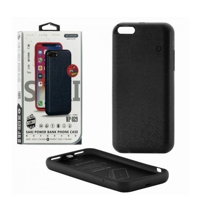 WK Design etui case batterie bank Avec indicateur LED pour iphone 6 /7/8 -3.600 Mah