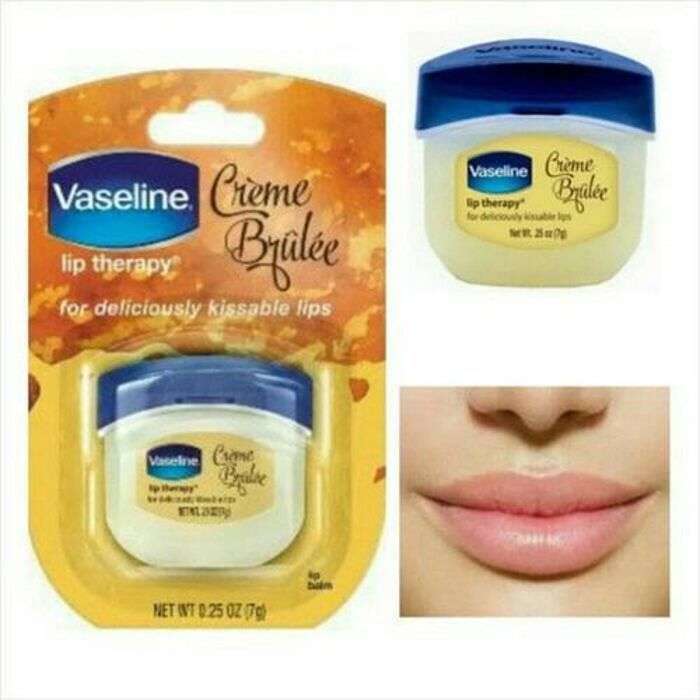 Vaseline Thérapie des lèvres soin protection du froid Mini pot créme brulée 7g