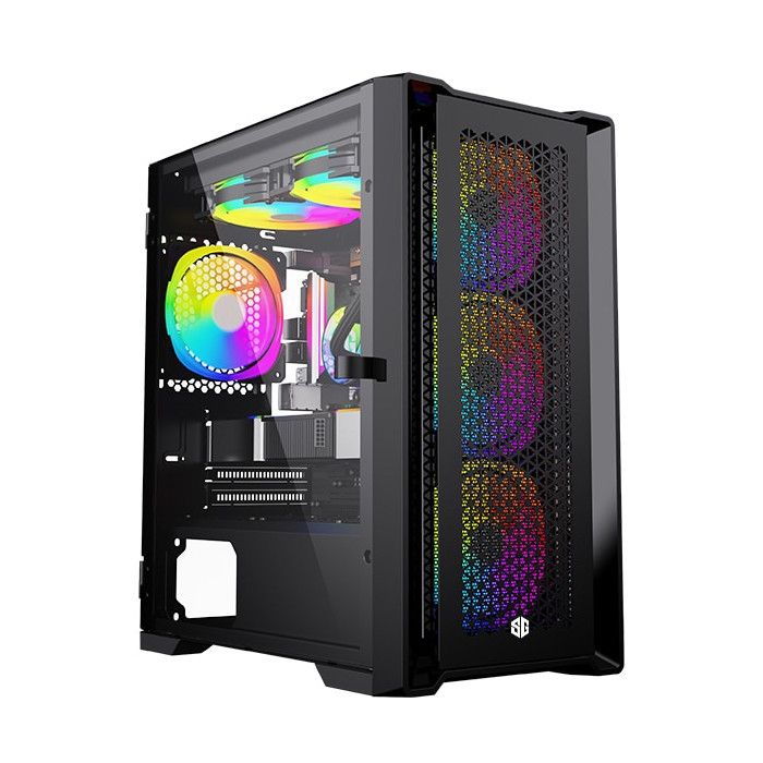 BOITIER SG FIRE 4 FAN ARGB NOIR