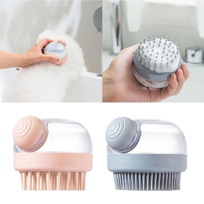 Brosse de Massage - Silicone - Pack de 2 - Nettoyage en profondeur - Massage cuir chevelu - Multifonctionnel  (Couleur aléatoire)
