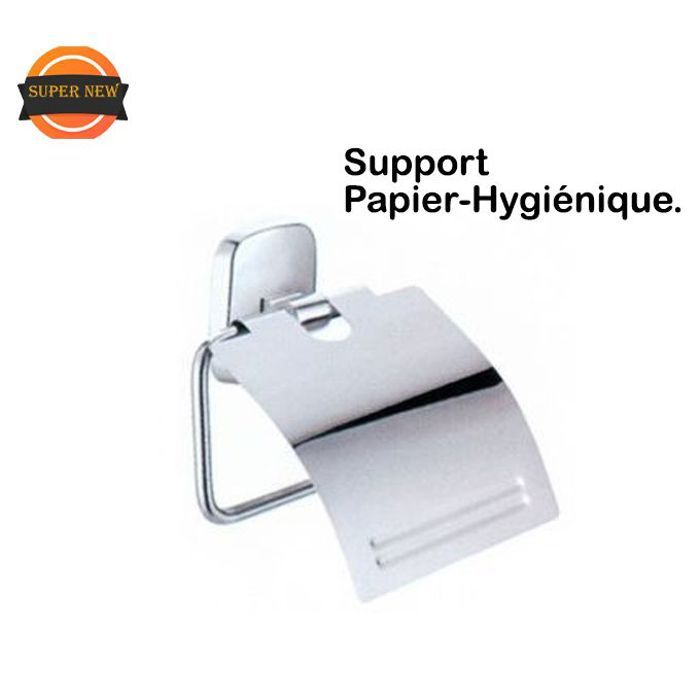 Porte-papier hygiénique en aluminium avec couvercle