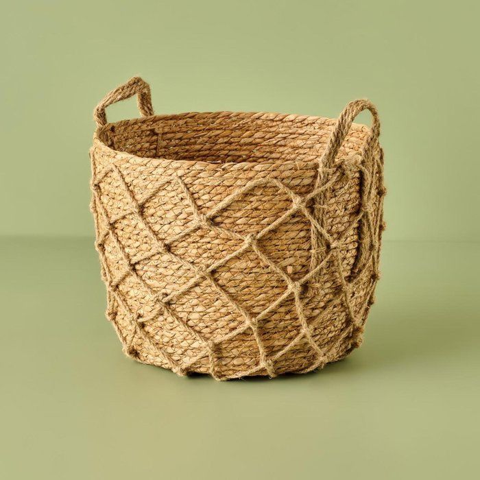 Panier - Gesy - Naturel - 33x33x26 cm - Osier - Beige
