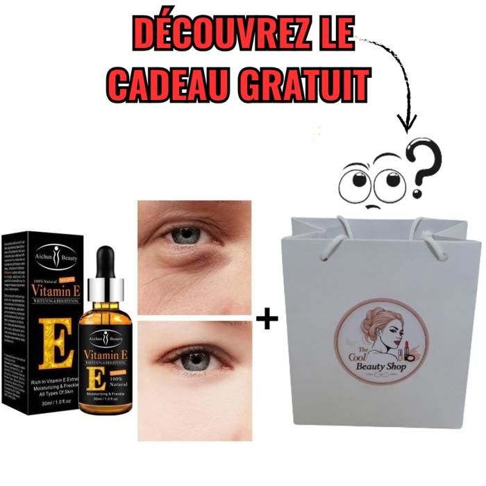 Sérum riche en vitamine E pour les yeux Anti-rides Anti-âge blanchissant éclaircissant les cernes