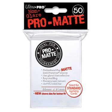 Ultra Pro Pro-Matte kortfodral för magi- och Pokémon-kort - Vit - 50 fodral