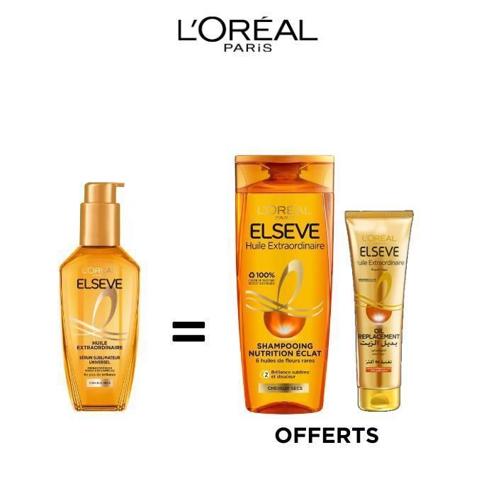 ROUTINE EX OIL CHEVEUX NORMAUX : HUILE 100ML = SHP 200ML + OIL REMPLACEMENT 125ML