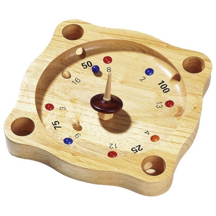 Jeu de société - GOKI - HS051 - Roulette Tyrolienne - Bois - 2 joueurs ou plus - Mixte