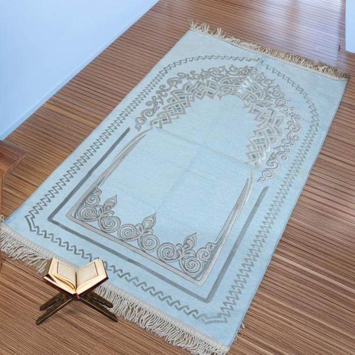 Tapis de prière Al Makam bleu ciel