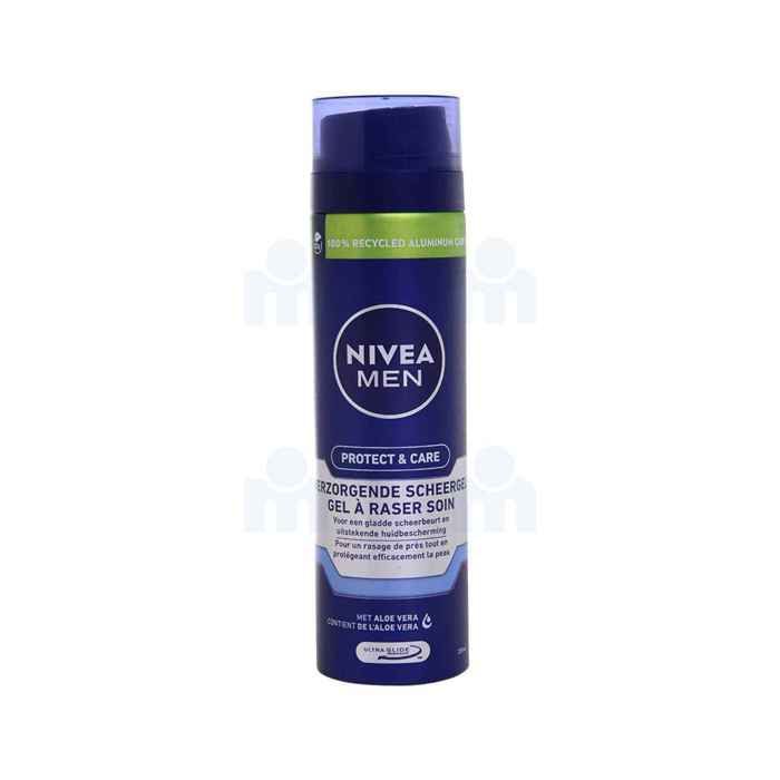 Gel à raser Protect & Care 200ml - NIVEA MEN
