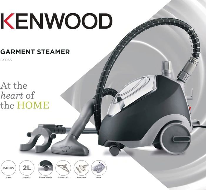 Kenwood Défroisseur vapeur 1500 W - 2 L, noir