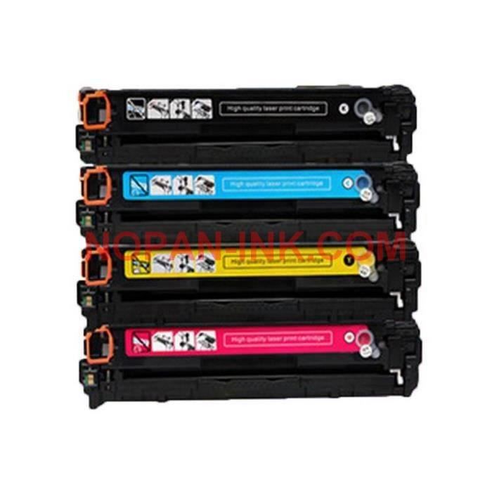 PACK MED 4 TONER HP CF540X - CF541X - CF542X - CF543X - 203X Toner laser kompatibel med HP Color LaserJet Pro MFP M 281 fdw NOPAN-INK