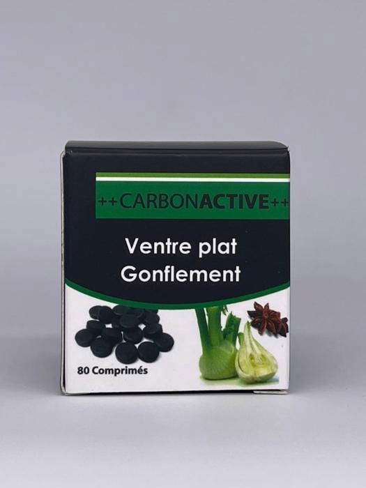 CARBON ACTIVE 80 CPS: BRULEUR DE GRAISSES-PROBIOTIQUE-VENTRE PLAT