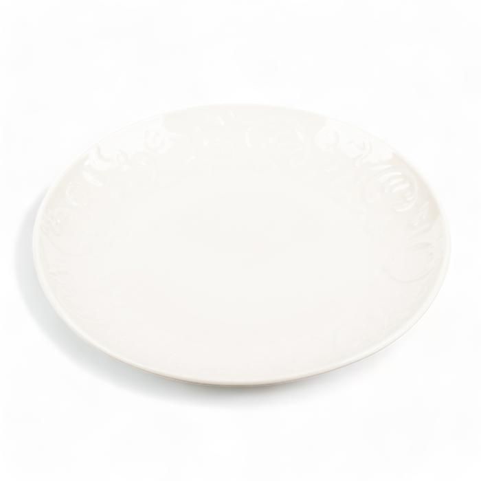 ASSIETTE PLATE PORCELAINE BAROQUE - 8/20CM