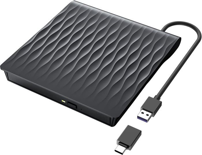 Lecteur CD externe USB 3.0 et Type-C, lecteur DVD externe professionnel pour PC, CD