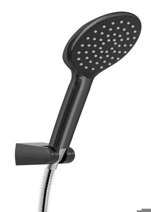 Kit de Douche - Noir - Douchette à main - Flexible 1500 mm - Design moderne - Installation facile