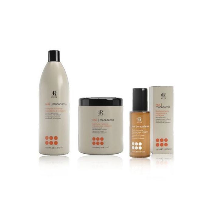 Pack Macadamia - MACADAMIA - Shampooing 1000ml - Masque 1000ml - Sérum 100ml - Cheveux colorés