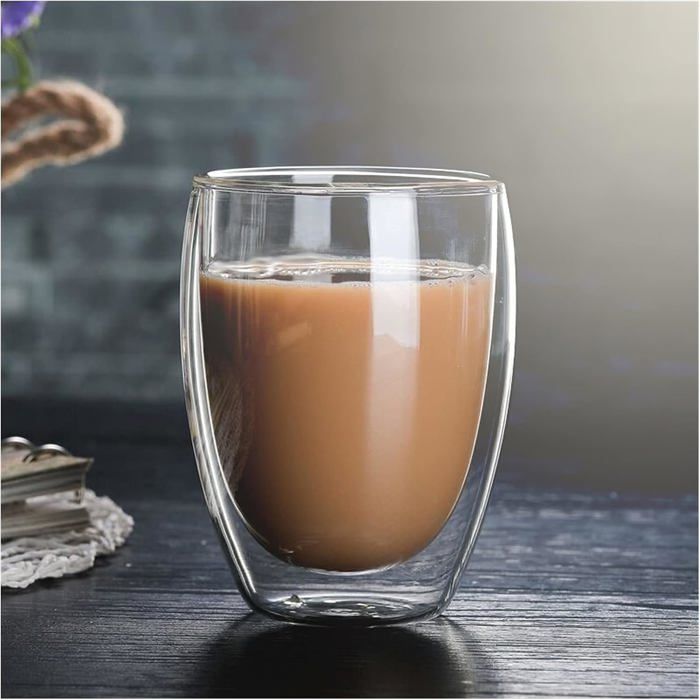 Verre à café - GENERIC - KAE1701_MJ - 350 ml - Double paroi - Transparent
