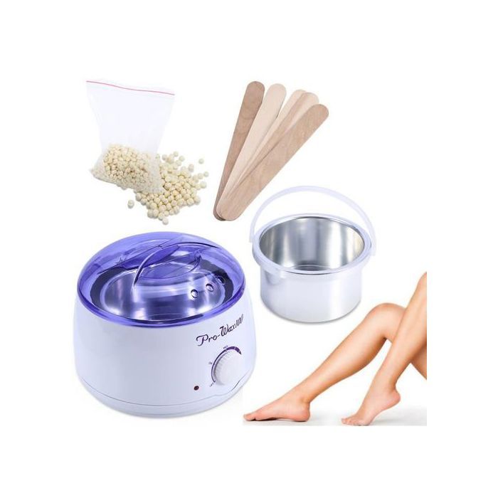 Appareil chauffe-cire +200g cire chaude + 5PCS Spatules