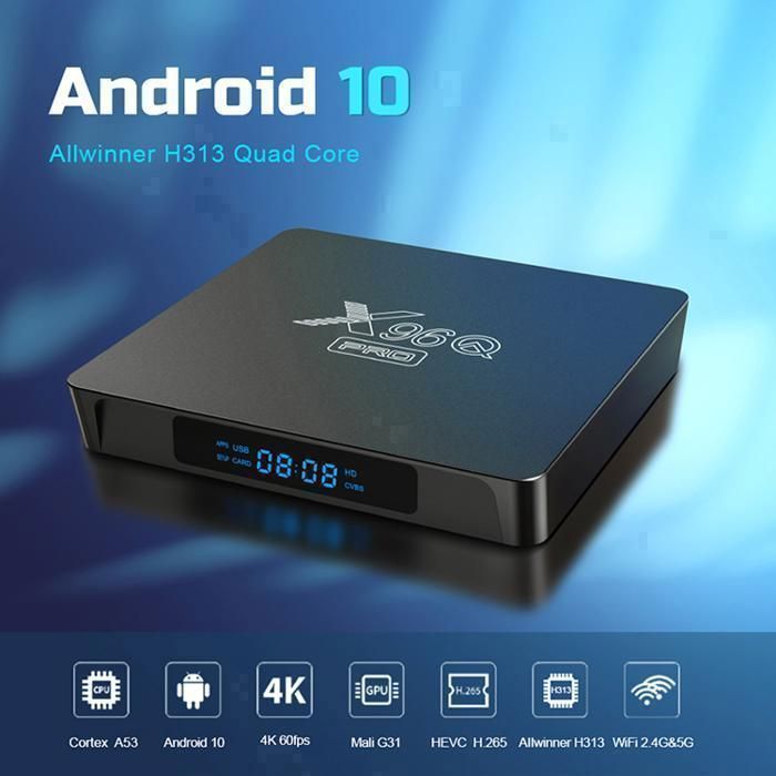 Smart TV BOX Dual-X96 Pro Wifi 2 Go + 16 Go Allwinner H616 6K ANDROID 11