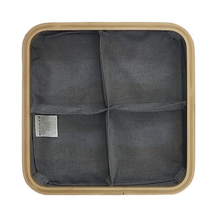 panier de stockage pliable avec 4 compartiments,