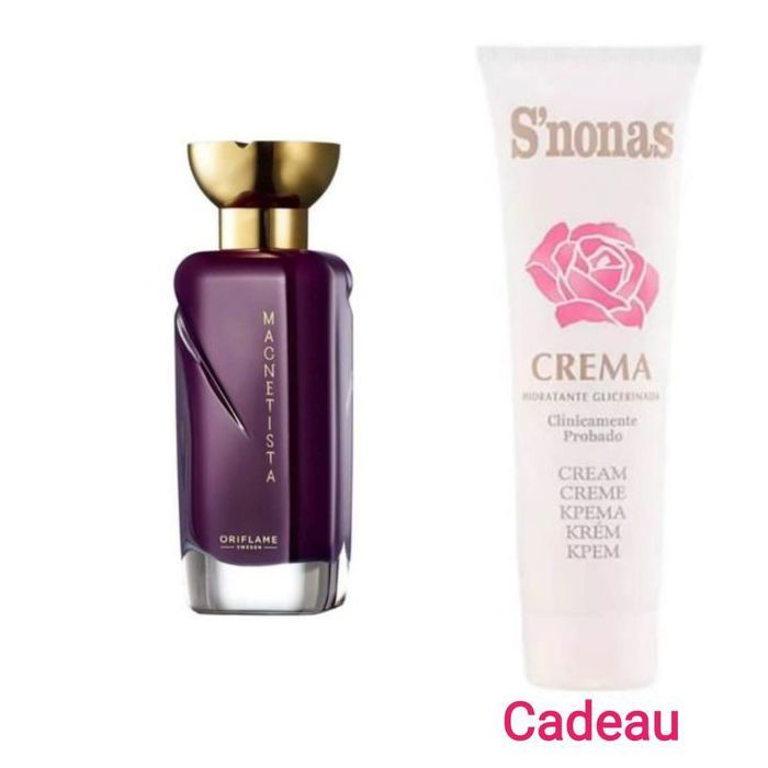 Eau de parfum Magnetista + S'Nonas Crème Hydratante en glycérine pour mains et pieds 150ml CADEAU