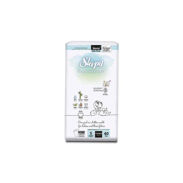 SLEEPY BIO NATURAL BAMBOU CULOTTES DOUBLE JUMBO JUNIOR T5 X 40