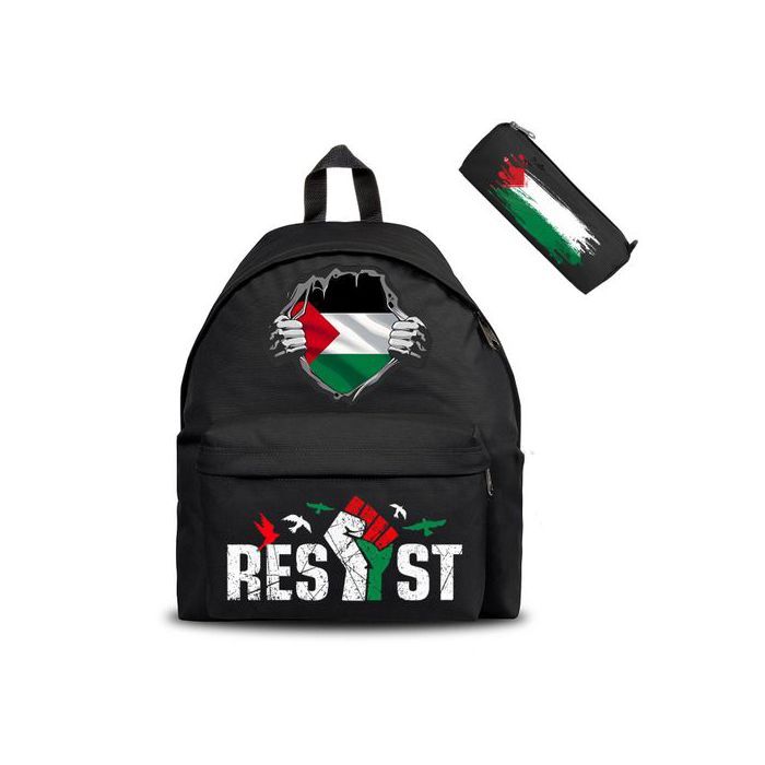 Cartable et trousse Palestine & Gaza, arabe, AL AQSA, QODS - Backpack Anime - Sac à Dos Scolaire