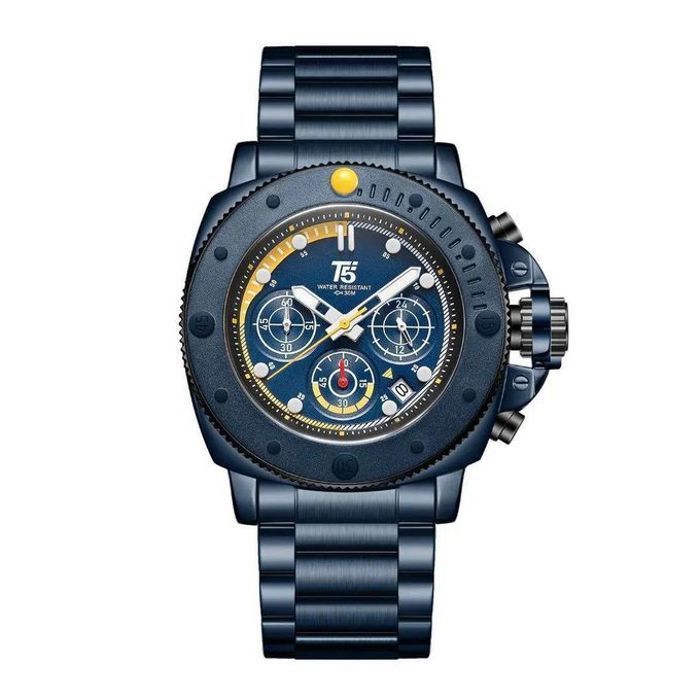 Montres militaires Chronographe en Acier Inoxydable pour Homme