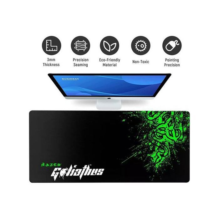 Tapis de Souris Razer Goliathus XXL : Bords Cousus, Surface Micro-texturée et Base Antidérapante