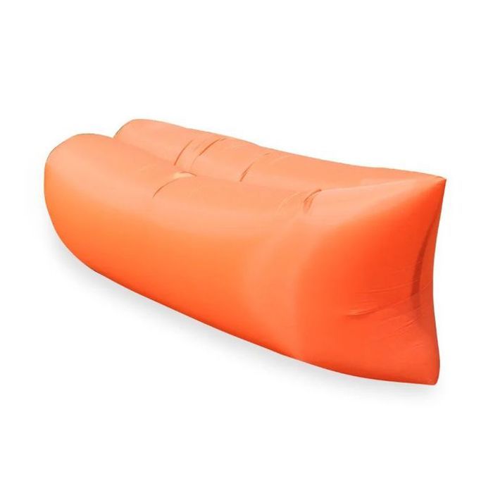 Canapé Gonflable Portable - Paresseux, Extérieur, Plage, Camping, Orange