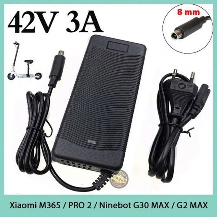 Chargeur de Scooter 42V 3A pour Xiaomi Mijia M365 Pro, Ninebot ES1 ES2 ES4 – Charge Rapide avec Protection Avancée 126W