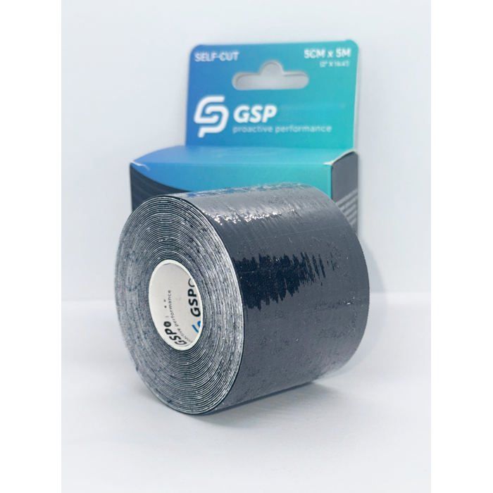 GSP – Bande de Kinésiologie 5cm × 5m – Noire